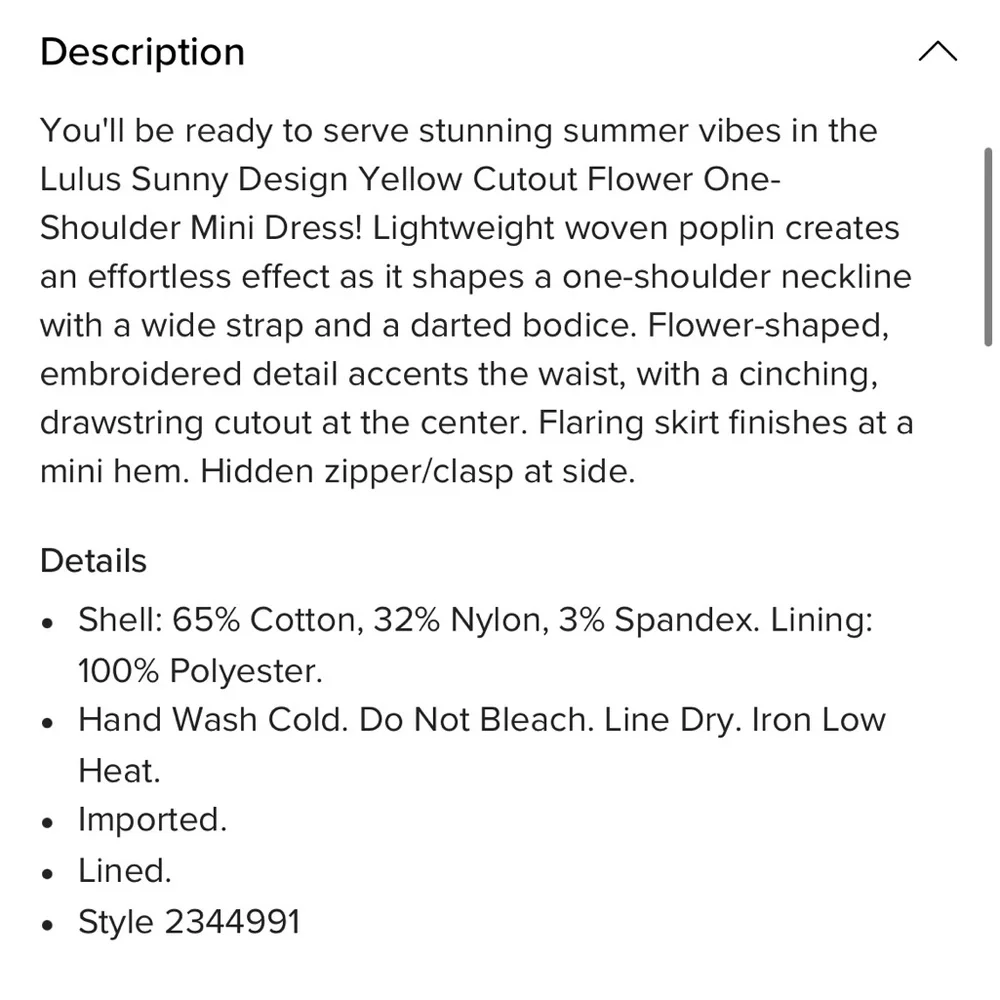 Sunny Design Yellow Cutout Flower One-Shoulder Mini Dress - Picture 6 of 10